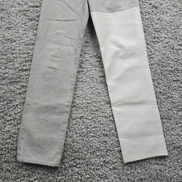 Agolde Jeans Womens 23 Gray Pieced 90s Pinch Waist Organic Cotton READ - Picture 3 of 16